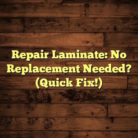 Repair Laminate: No Replacement Needed? (Quick Fix!)