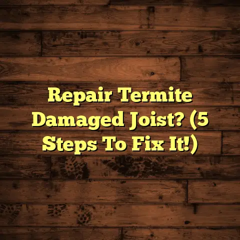 Repair Termite Damaged Joist? (5 Steps To Fix It!)