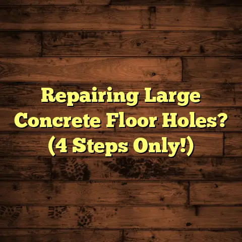 Repairing Large Concrete Floor Holes? (4 Steps Only!)