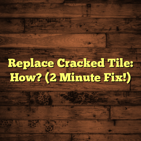 Replace Cracked Tile: How? (2 Minute Fix!)