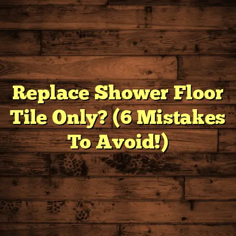 Replace Shower Floor Tile Only? (6 Mistakes To Avoid!)