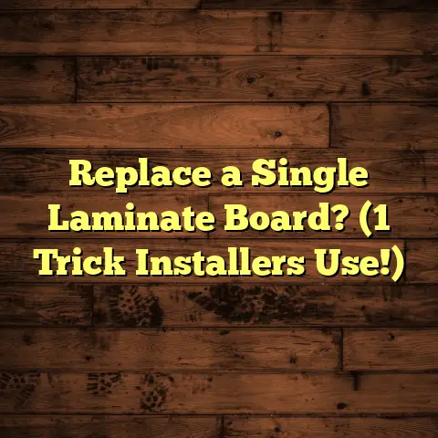 Replace a Single Laminate Board? (1 Trick Installers Use!)