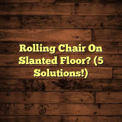 Rolling Chair On Slanted Floor? (5 Solutions!)