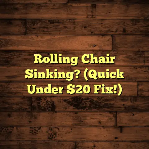 Rolling Chair Sinking? (Quick Under $20 Fix!)