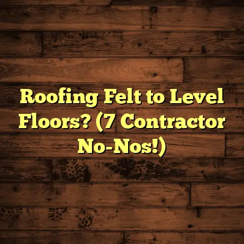 Roofing Felt to Level Floors? (7 Contractor No-Nos!)