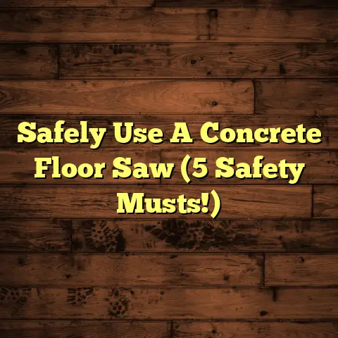 Safely Use A Concrete Floor Saw (5 Safety Musts!)