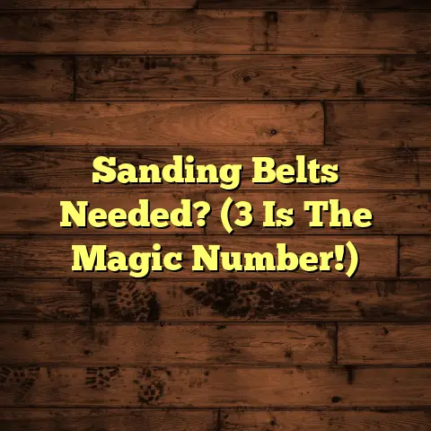 Sanding Belts Needed? (3 Is The Magic Number!)