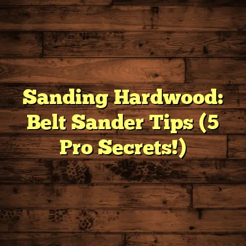 Sanding Hardwood: Belt Sander Tips (5 Pro Secrets!)