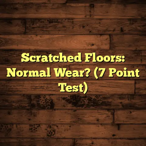 Scratched Floors: Normal Wear? (7 Point Test)