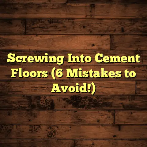 Screwing Into Cement Floors (6 Mistakes to Avoid!)
