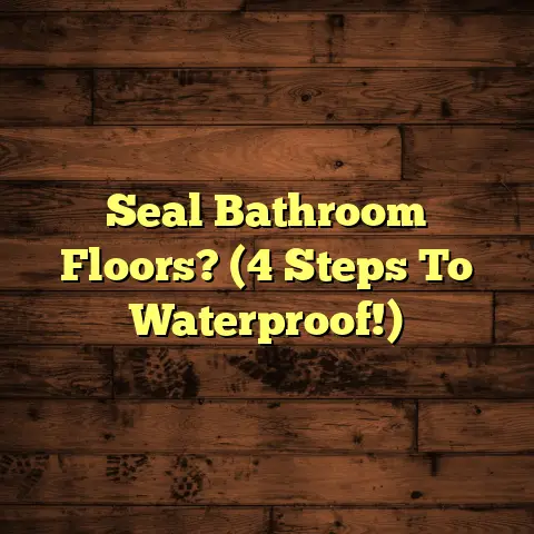 Seal Bathroom Floors? (4 Steps To Waterproof!)