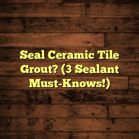 Seal Ceramic Tile Grout? (3 Sealant Must-Knows!)