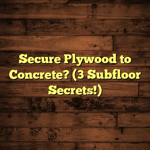 Secure Plywood to Concrete? (3 Subfloor Secrets!)