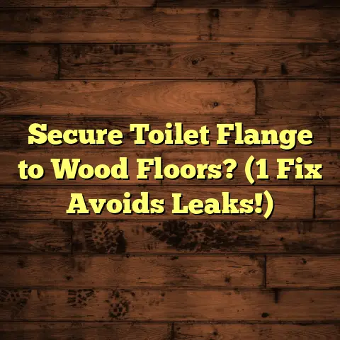 Secure Toilet Flange to Wood Floors? (1 Fix Avoids Leaks!)