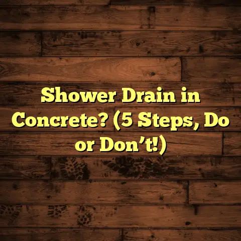 Shower Drain in Concrete? (5 Steps, Do or Don’t!)