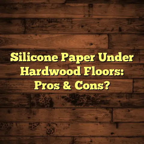 Silicone Paper Under Hardwood Floors: Pros & Cons?