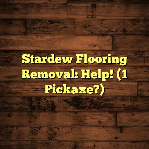 Stardew Flooring Removal: Help! (1 Pickaxe?)