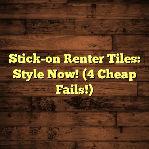 Stick-on Renter Tiles: Style Now! (4 Cheap Fails!)