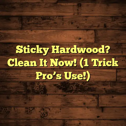 Sticky Hardwood? Clean It Now! (1 Trick Pro’s Use!)