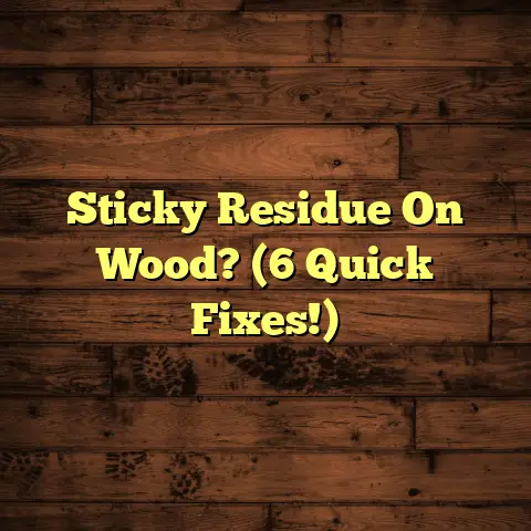 Sticky Residue On Wood? (6 Quick Fixes!)