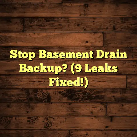 Stop Basement Drain Backup? (9 Leaks Fixed!)