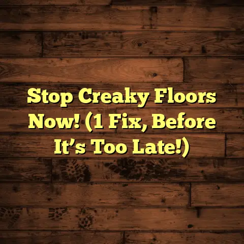 Stop Creaky Floors Now! (1 Fix, Before It’s Too Late!)