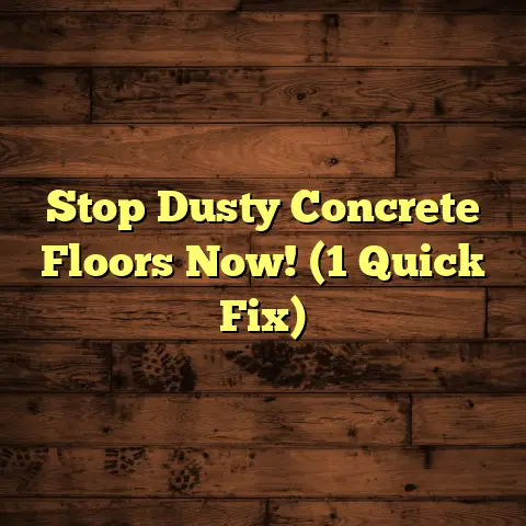 Stop Dusty Concrete Floors Now! (1 Quick Fix)