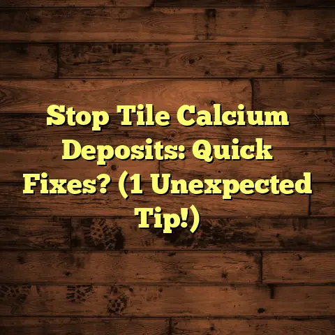 Stop Tile Calcium Deposits: Quick Fixes? (1 Unexpected Tip!)