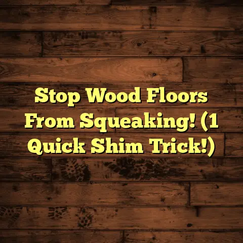 Stop Wood Floors From Squeaking! (1 Quick Shim Trick!)