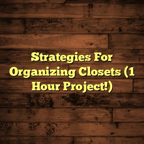 Strategies For Organizing Closets (1 Hour Project!)