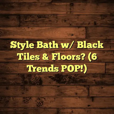 Style Bath w/ Black Tiles & Floors? (6 Trends POP!)