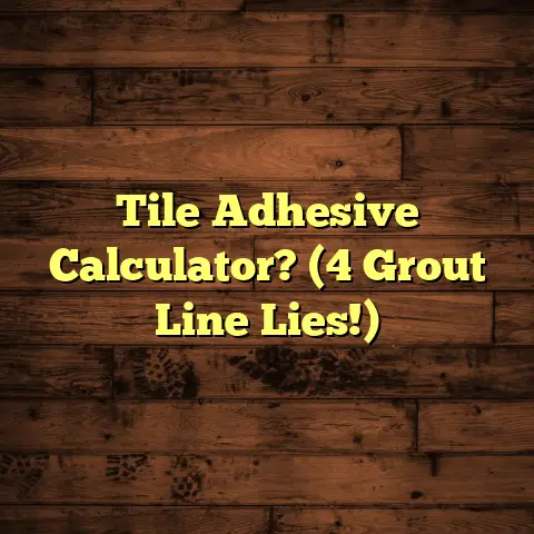 Tile Adhesive Calculator? (4 Grout Line Lies!)