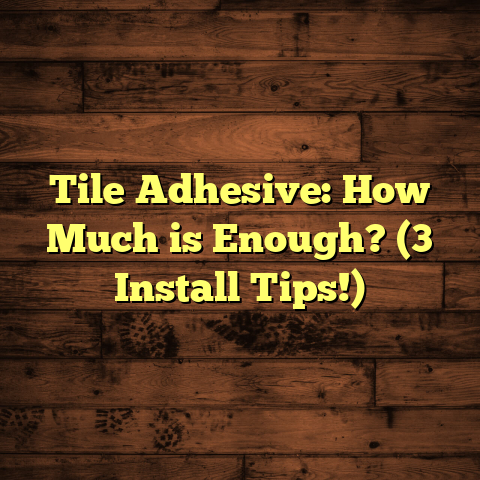 Tile Adhesive: How Much is Enough? (3 Install Tips!)