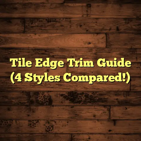 Tile Edge Trim Guide (4 Styles Compared!)