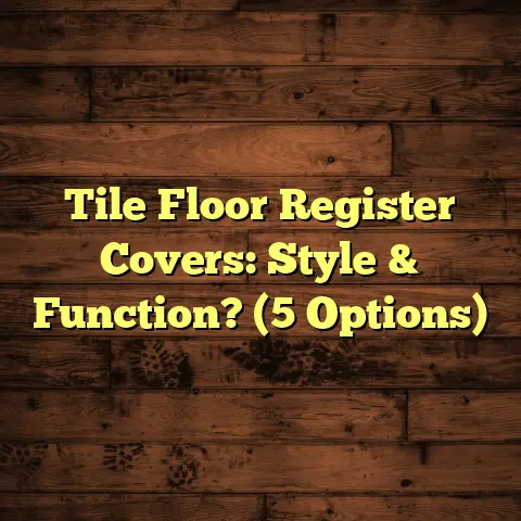 Tile Floor Register Covers: Style & Function? (5 Options)