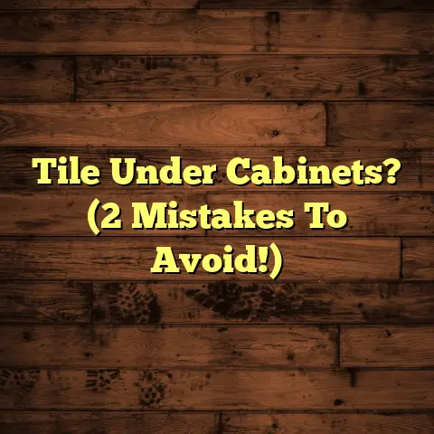 Tile Under Cabinets? (2 Mistakes To Avoid!)