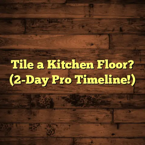 Tile a Kitchen Floor? (2-Day Pro Timeline!)