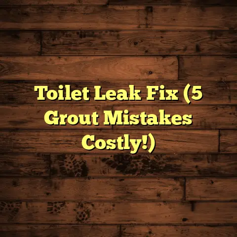 Toilet Leak Fix (5 Grout Mistakes Costly!)