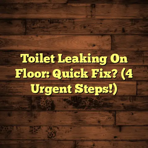 Toilet Leaking On Floor: Quick Fix? (4 Urgent Steps!)
