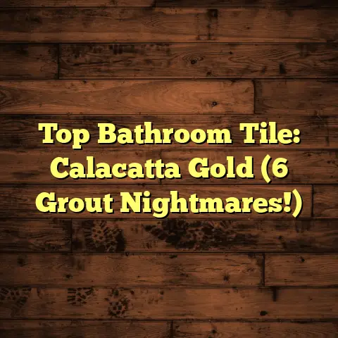Top Bathroom Tile: Calacatta Gold (6 Grout Nightmares!)