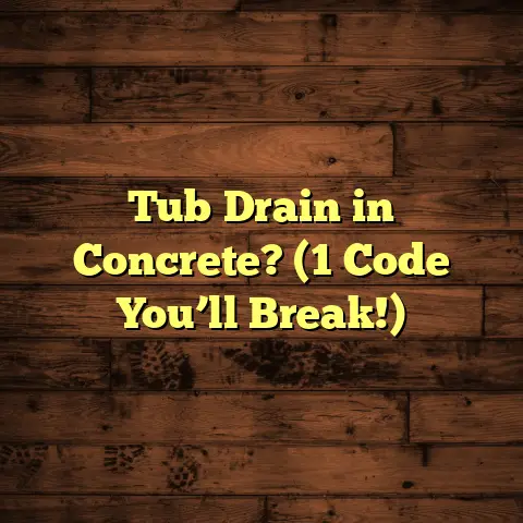 Tub Drain in Concrete? (1 Code You’ll Break!)