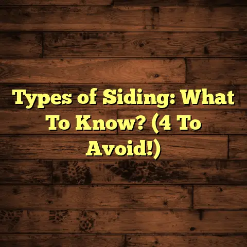 Types of Siding: What To Know? (4 To Avoid!)