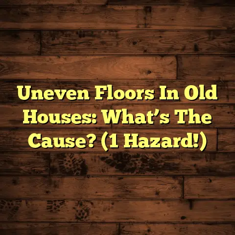 Uneven Floors In Old Houses: What’s The Cause? (1 Hazard!)