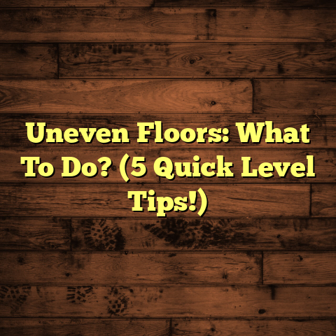 Uneven Floors: What To Do? (5 Quick Level Tips!)