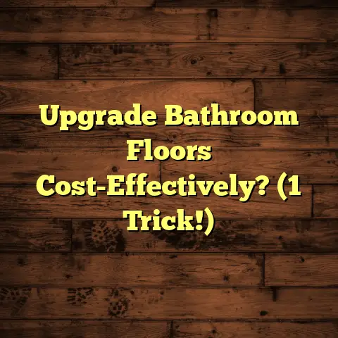 Upgrade Bathroom Floors Cost-Effectively? (1 Trick!)