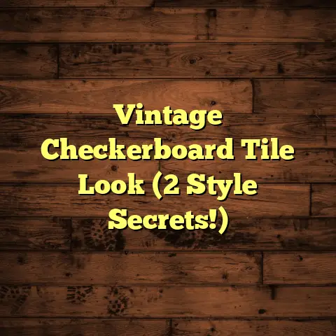 Vintage Checkerboard Tile Look (2 Style Secrets!)