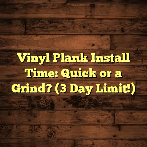 Vinyl Plank Install Time: Quick or a Grind? (3 Day Limit!)