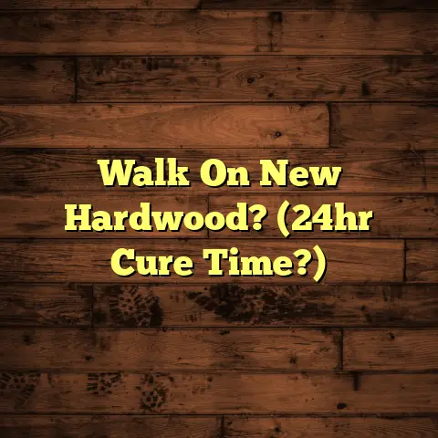 Walk On New Hardwood? (24hr Cure Time?)