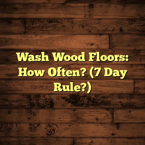 Wash Wood Floors: How Often? (7 Day Rule?)