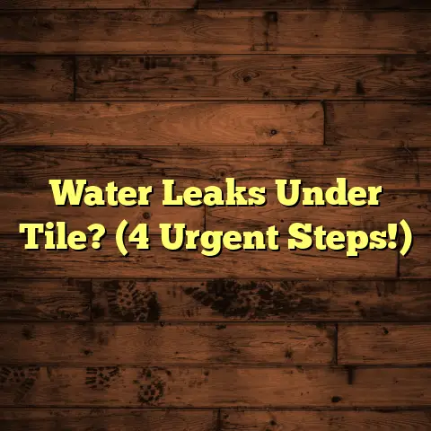 Water Leaks Under Tile? (4 Urgent Steps!)